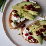 avocado and cottage cheese toast