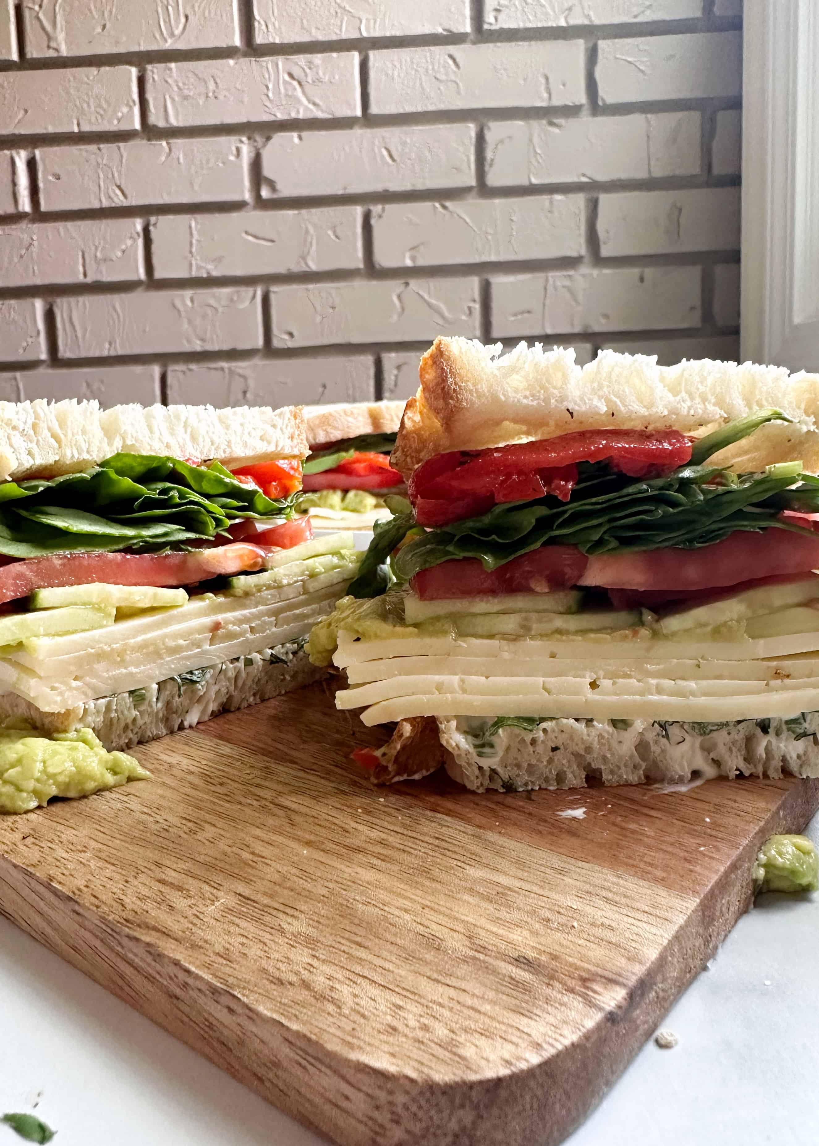 loaded veggie sandwich