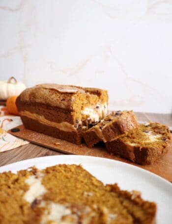 Chocolate Chip Cream Cheese Pumpkin Bread