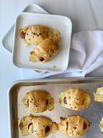 Swiss Cheese and Mustard Pigs in a Blanket