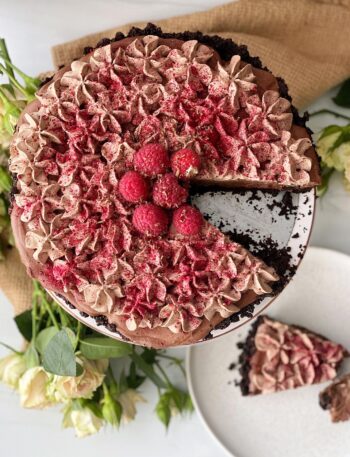 Raspberry and Chocolate Mousse Tart