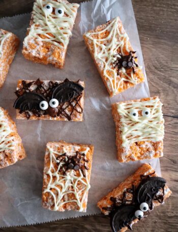 Spooky Spiced Halloween Rice Crispy Treats