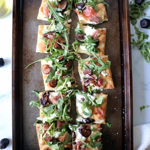 Balsamic Pickled Fig, Prosciutto, and Goat Cheese Pizza