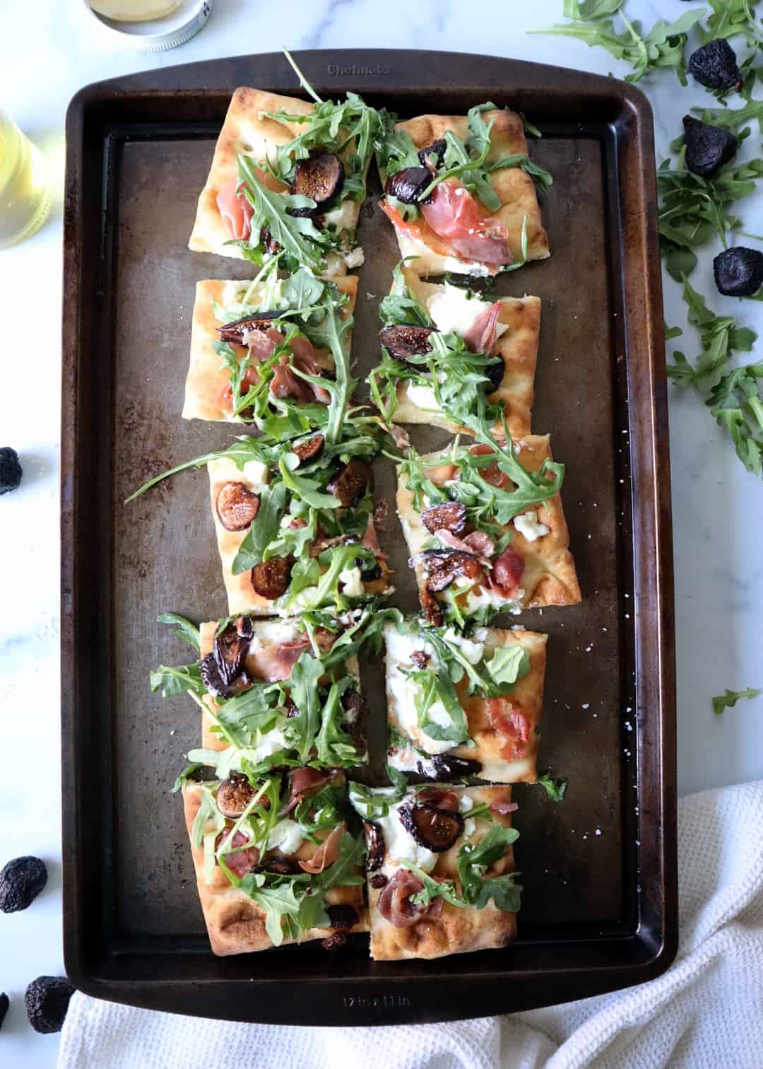 Balsamic Pickled Fig, Prosciutto, and Goat Cheese Pizza