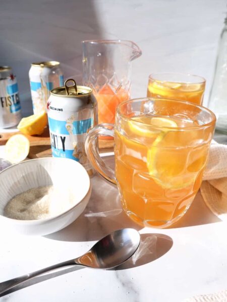 beer and grapefruit radler