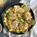 One Pan Creamy Chicken Piccata and Gnocchi