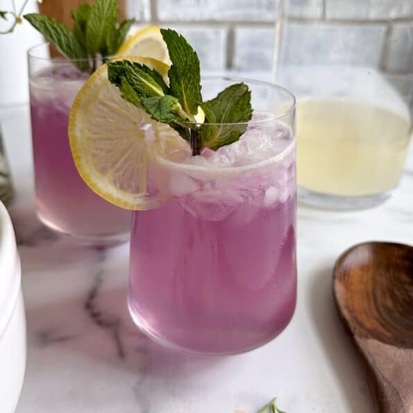 Sparkling Lavender Mint Lemonade