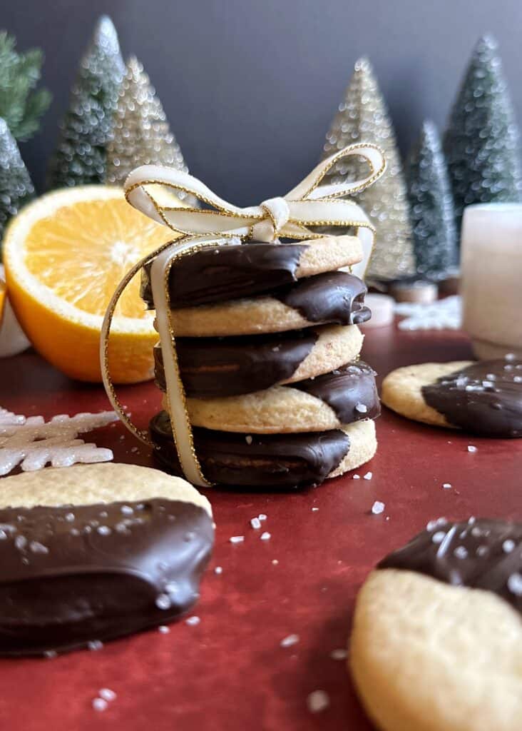 Chocolate Dipped Orange Sugar Cookies