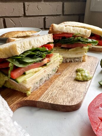Loaded Veggie and Cheese Sandwich