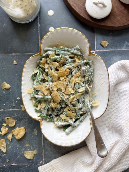 caesar green bean salad
