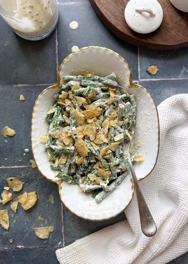 caesar green bean salad