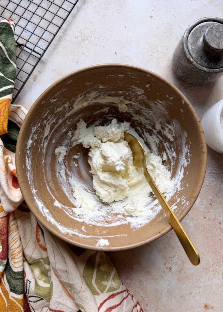 bowl of whipped goat cheese