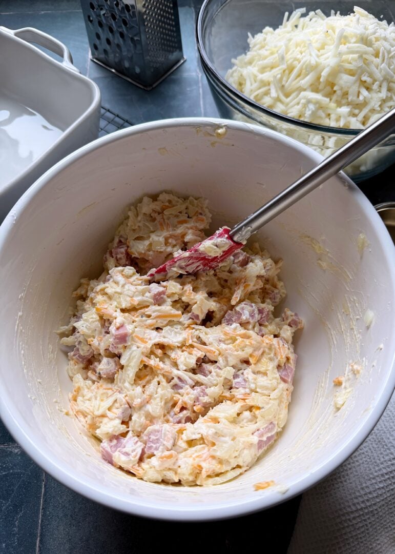 ham and cheese mixture for hashbrowns
